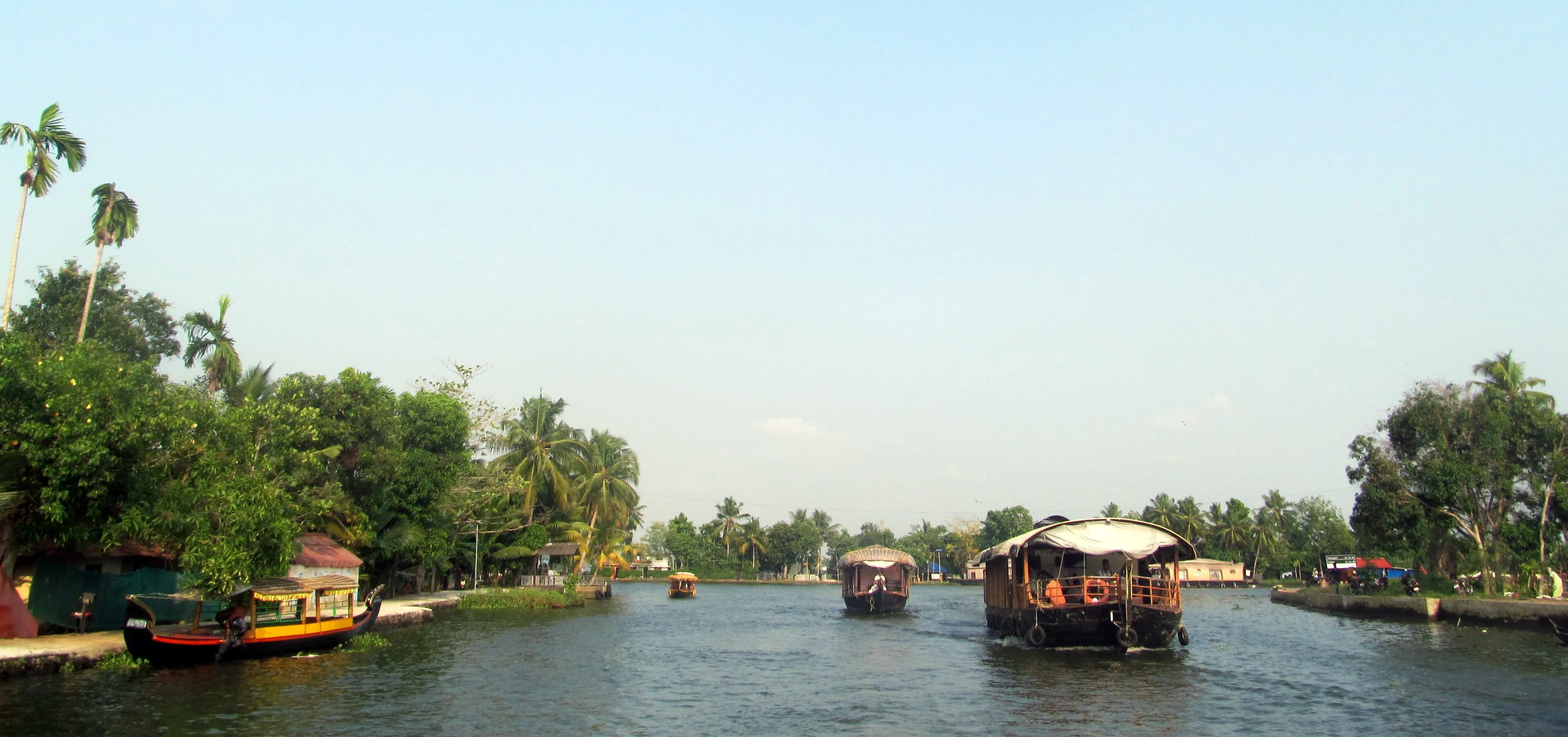 The CeePee Houseboats jetty at Punnamada, Alappuzha, Kerala